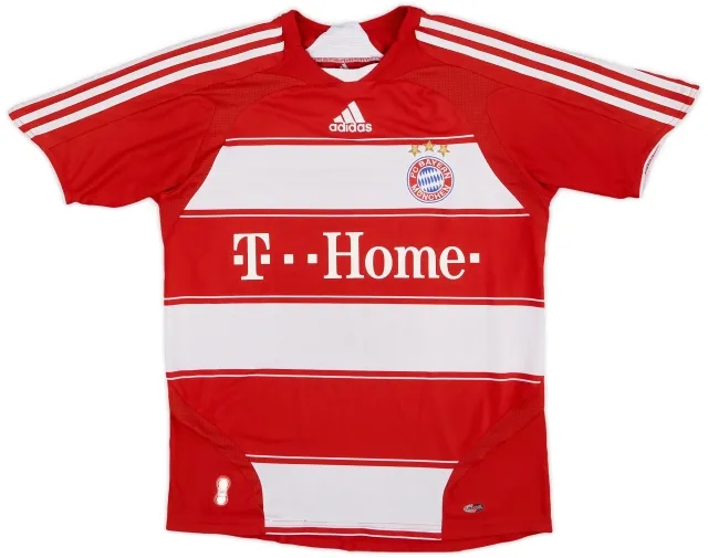 adidas 2007-08 Bayern Munich Home Shirt - 5/10 - (L.Boys)