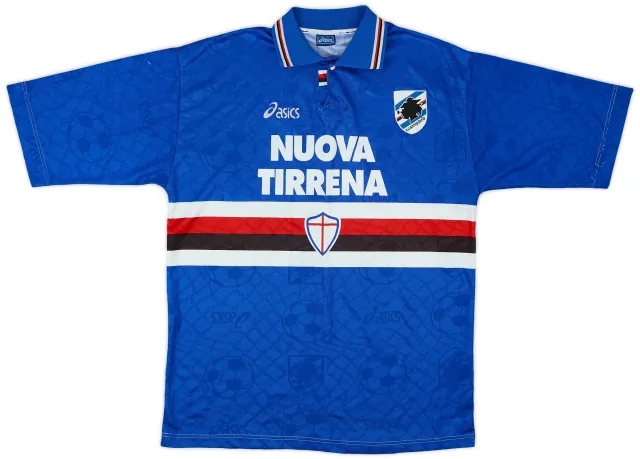 Asics 1995-96 Sampdoria Home Shirt - 5/10 - (XL)