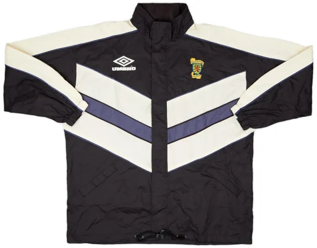 1990-92 Scotland Umbro Hooded Rain Jacket - 8/10 - (L)