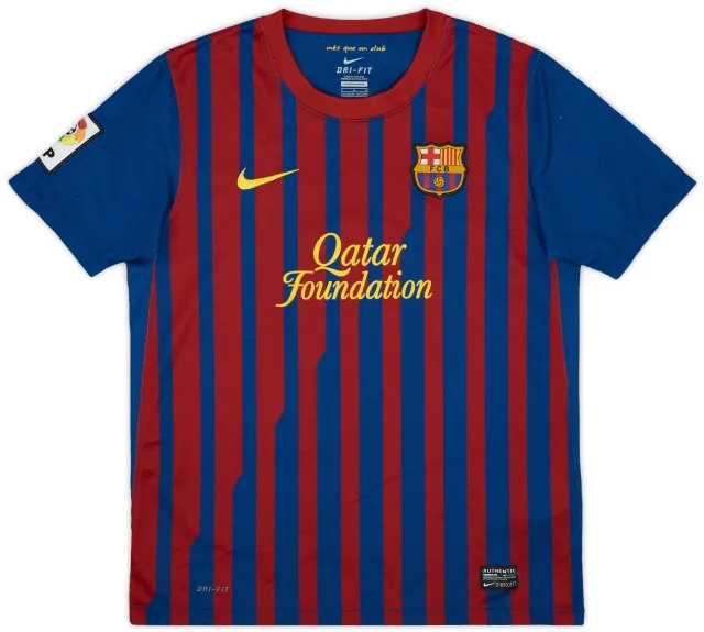 Nike 2011-12 Barcelona Home Shirt - 7/10 - (L.Boys)