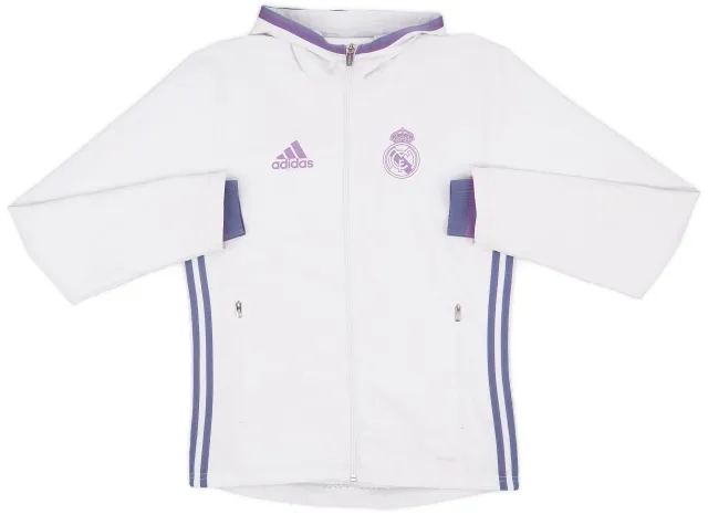 2016-17 Real Madrid adidas Hooded Track Jacket - 6/10 - (M)