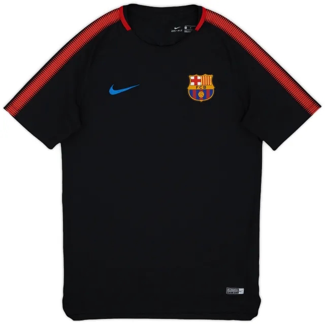 2017-18 Barcelona Nike Training Shirt - 8/10 - (M)
