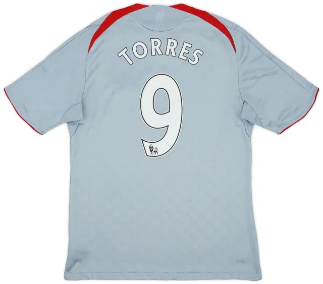 adidas 2008-09 Liverpool Away Shirt Torres #9 - 4/10 - (M)
