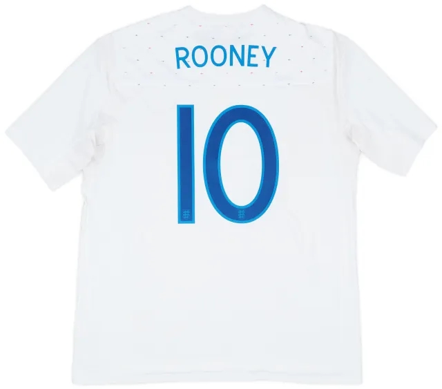 Umbro 2010-11 England Home Shirt Rooney #10 - 7/10 - (XL)