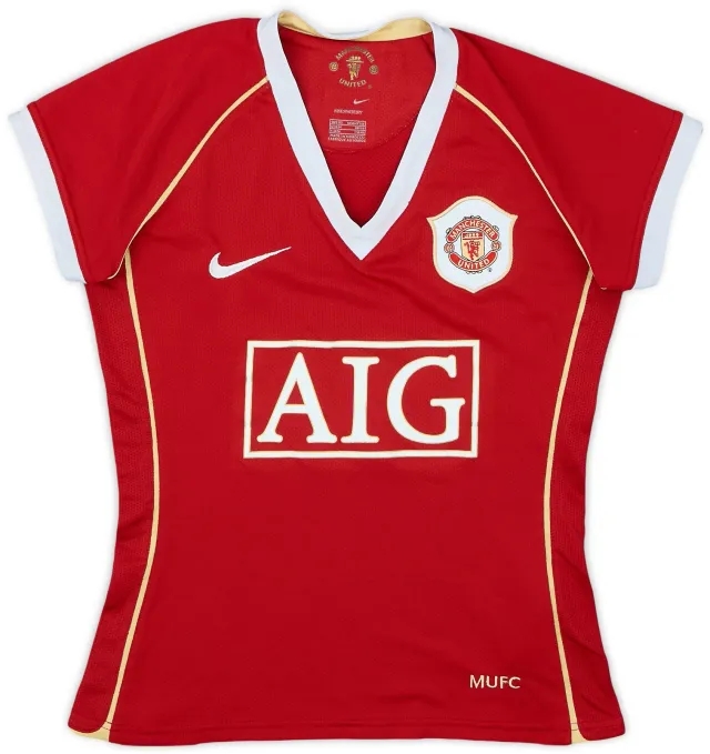 Nike 2006-07 Manchester United Home Shirt - 8/10 - (Women's XS)