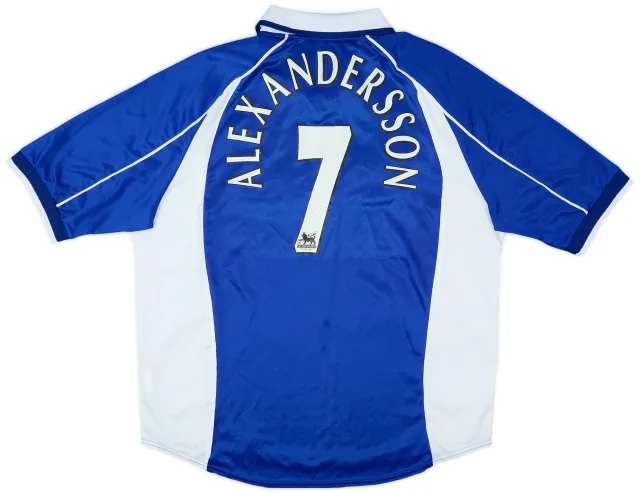 Puma 2000-02 Everton Home Shirt Alexandersson #7 - 6/10 - (XL)