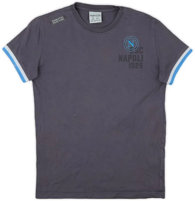 2014-14 Napoli Macron Cotton Tee - 6/10 - (XL.Boys)