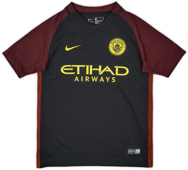 Nike 2016-17 Manchester City Away Shirt - 8/10 - (S.Boys)