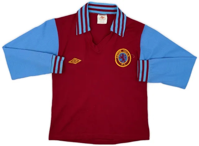 Umbro 1976-81 Aston Villa Home L/S Shirt - 7/10 - (M.Boys)