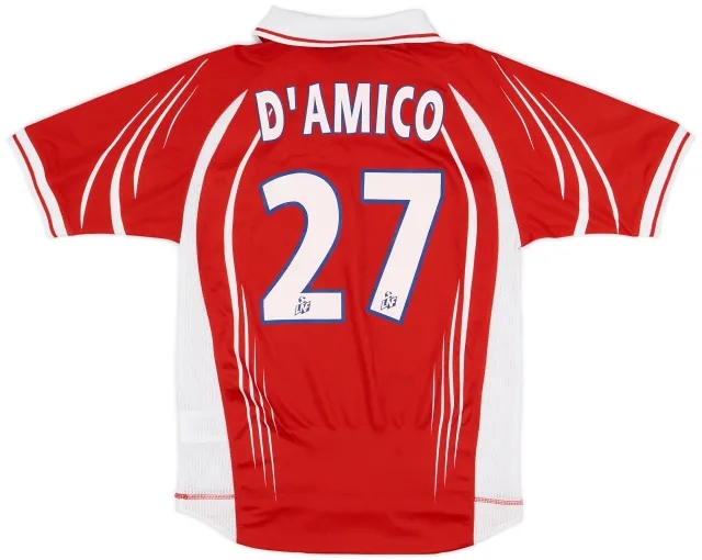 2001-02 Lille Home Shirt D'Amico #27 - 8/10 - (L.Boys)