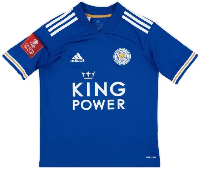 adidas 2020-21 Leicester Home Shirt - 9/10 - (L.Boys)