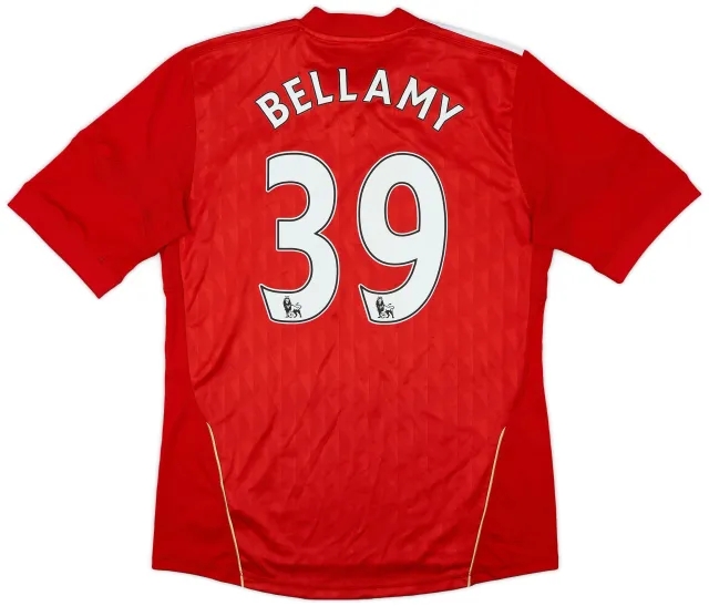 adidas 2010-12 Liverpool Home Shirt Bellamy #39 - 6/10 - (M)