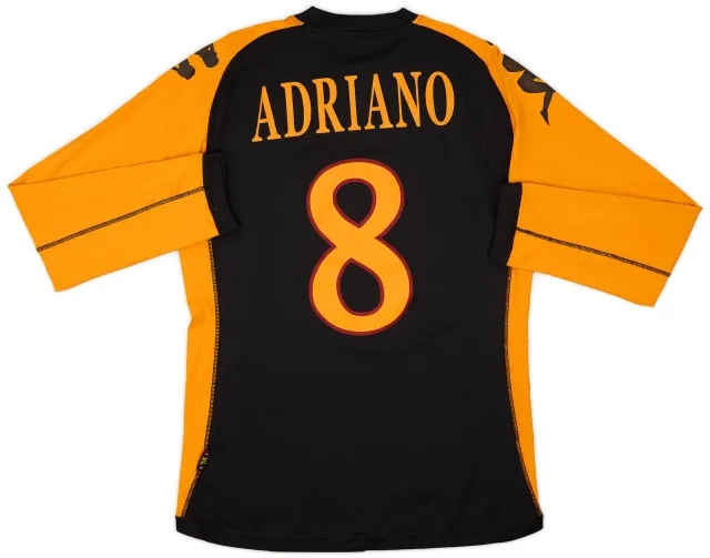 Kappa 2010-11 Roma Third L/S Shirt Adriano #8 - 6/10 - (XL)
