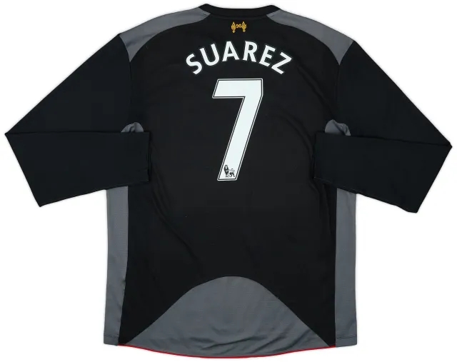 2012-13 Liverpool Away L/S Shirt Suarez #7 - 7/10 - (XL)