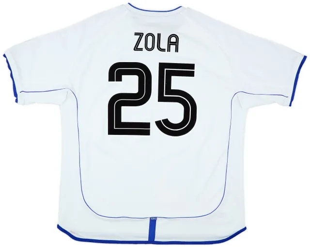 Umbro 2001-03 Chelsea Away Shirt Zola #25 - 7/10 - (XXL)