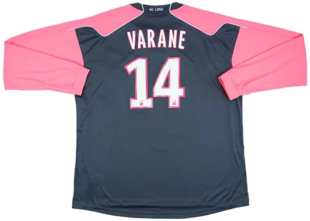 Reebok 2010-11 Lens Away L/S Shirt Varane #14 - 9/10 - (3XL)