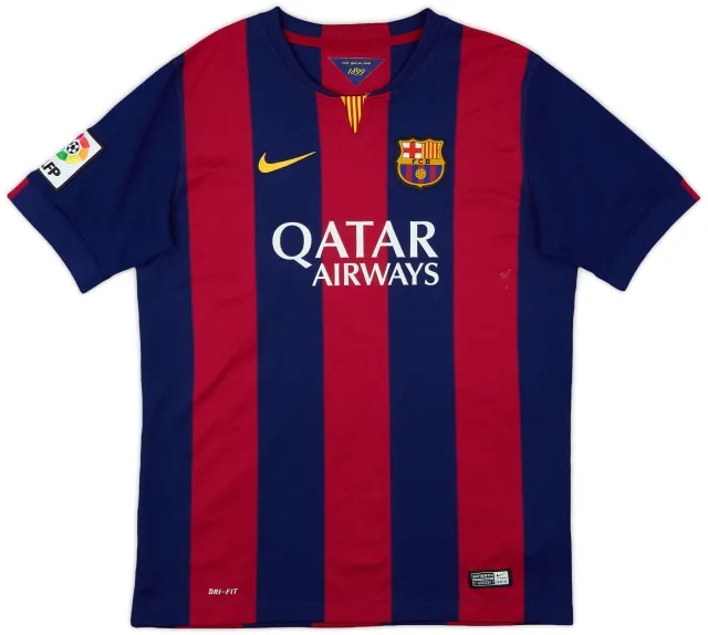 Nike 2014-15 Barcelona Home Shirt - 7/10 - (XL.Boys)