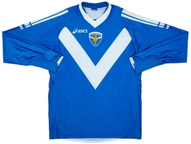 Asics 2008-09 Brescia Home L/S Shirt - 9/10 - (XL)