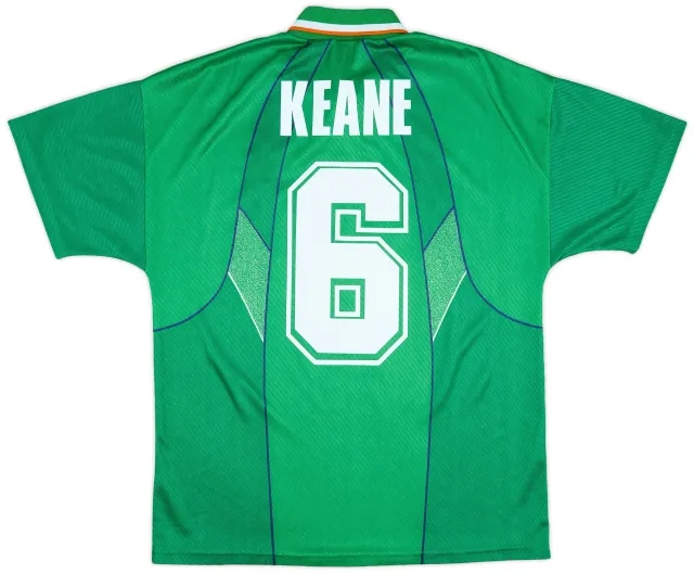 Umbro 1994-95 Ireland Home Shirt Keane #6 - 8/10 - (L)