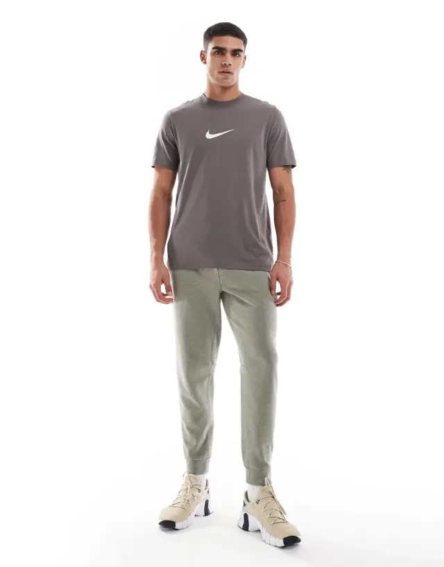 Nike Training Dri-Fit Joggers In Khaki-Green