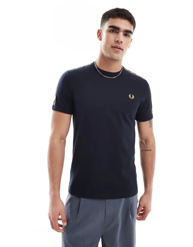 Fred Perry CONTRAST TAPE RINGER T-SHIRT