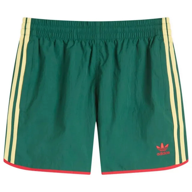 adidas Originals Adidas Men's Adicolor Classics Sprinter Shorts Collegiate Green/Powder Yellow