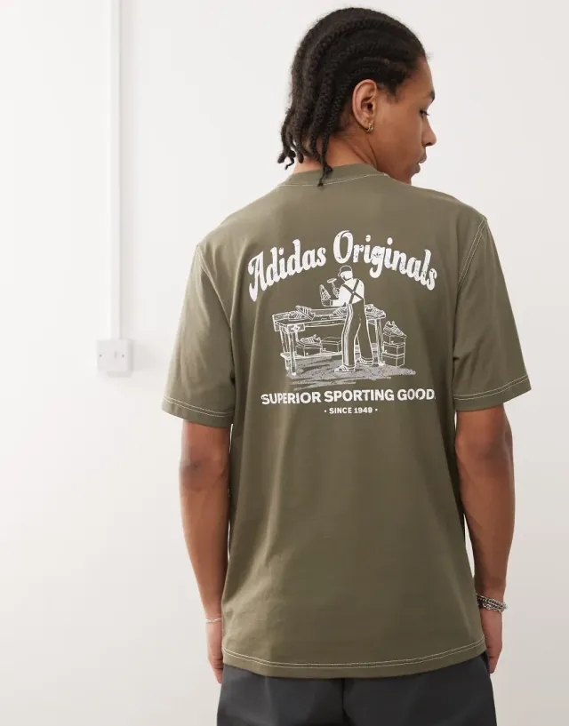 adidas Originals Wabash T-Shirt, Green