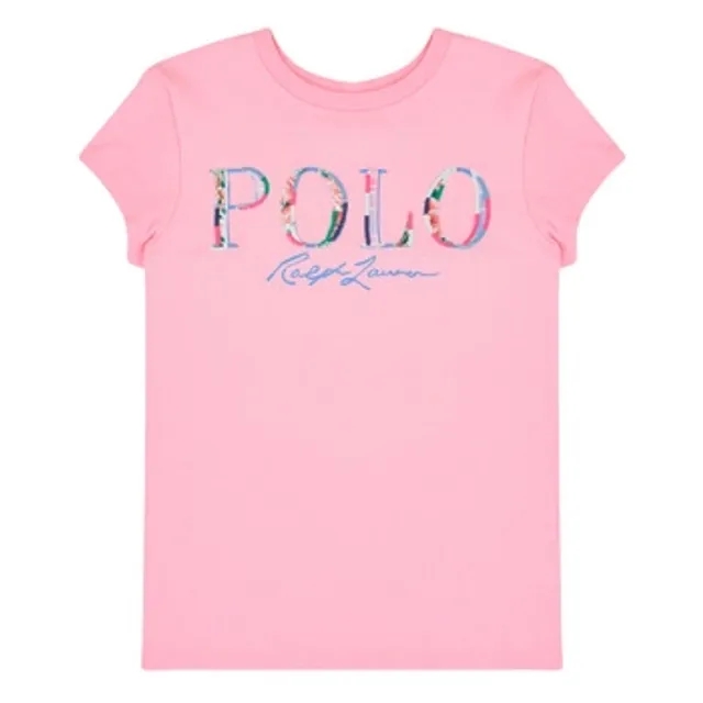 Polo Ralph Lauren  SSPOLOTEE-KNIT SHIRTS-T-SHIRT  girls's Children's T shirt in Pink