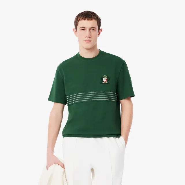 Lacoste Embroidered Badge Piqué T-shirt - Pine Green