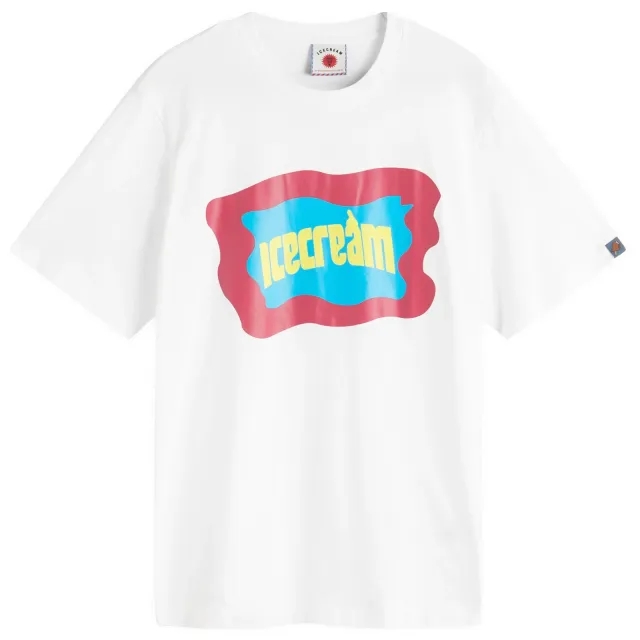 ICECREAM Block Logo T-Shirt, White