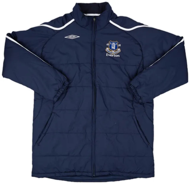 2008-09 Everton Umbro Padded Bench Coat - 9/10 - (XL)