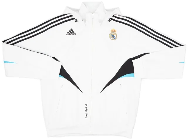 2008-09 Real Madrid adidas Hooded Track Jacket - 8/10 - (XL)