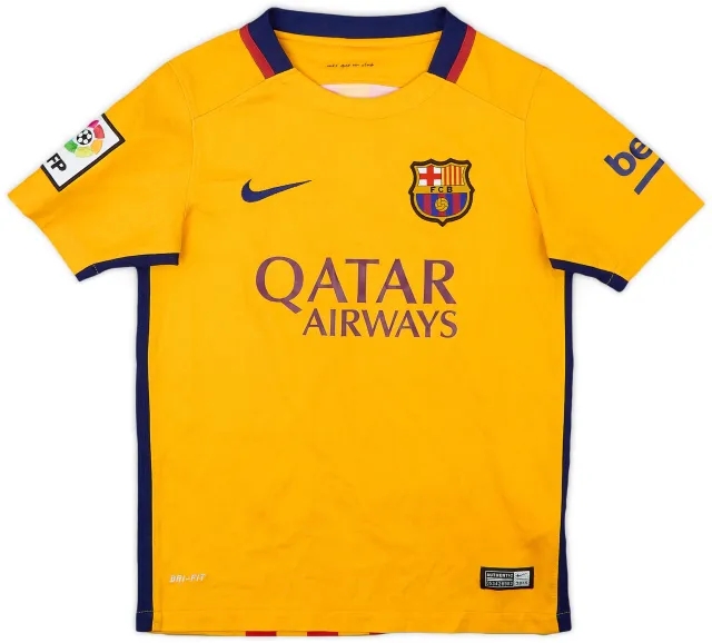 Nike 2015-16 Barcelona Away Shirt - 7/10 - (S.Boys)