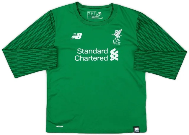 NewBalance 2017-18 Liverpool '125 Years' GK Shirt - 8/10 - (6-7 Years)
