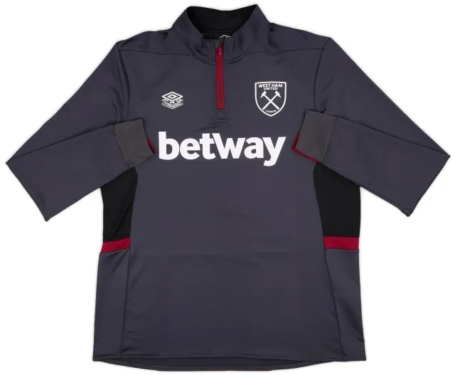 2020-21 West Ham Umbro 1/4 Zip Training Top - 10/10 - (XXL)