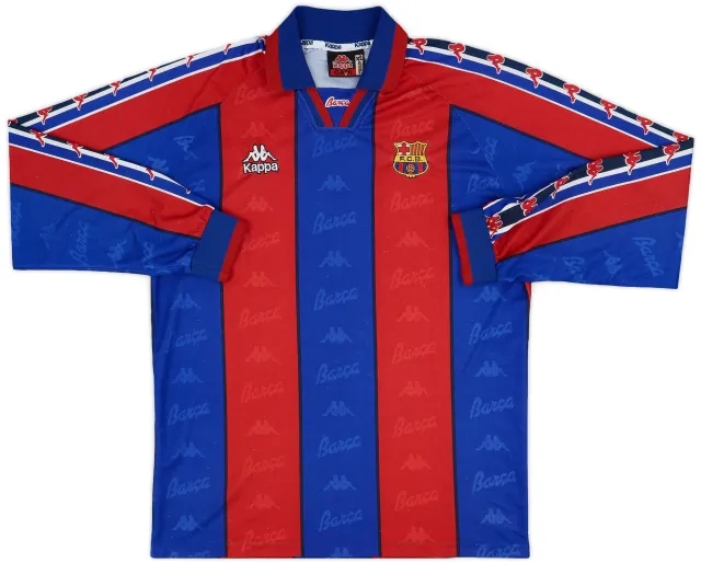 Kappa 1995-97 Barcelona Home L/S Shirt - 8/10 - (XL)