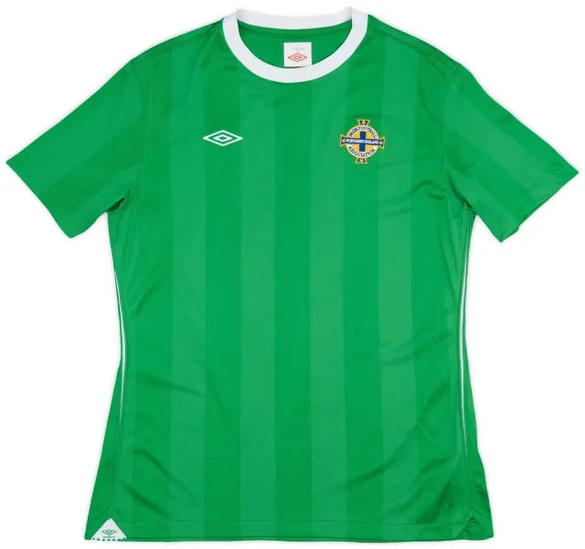 Umbro 2010-12 Northern Ireland Home Shirt - 7/10 - (Women's L)