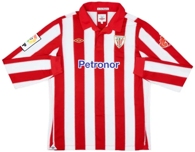 Umbro 2010-11 Athletic Bilbao Home L/S Shirt - 8/10 - (XL.Boys)
