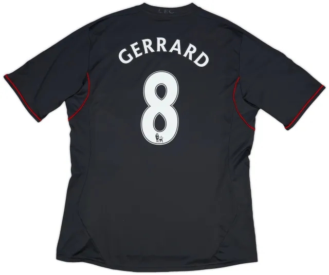 adidas 2011-12 Liverpool Away Shirt Gerrard #8 - 7/10 - (XL)