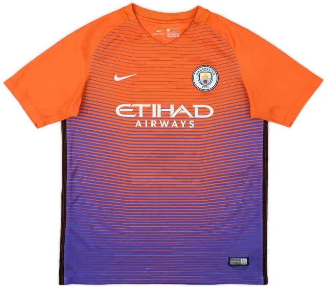 Nike 2016-17 Manchester City Third Shirt - 5/10 - (XL.Boys)