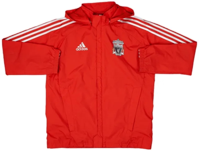 2011-12 Liverpool adidas Hooded Rain Jacket - 9/10 - (L.Boys)