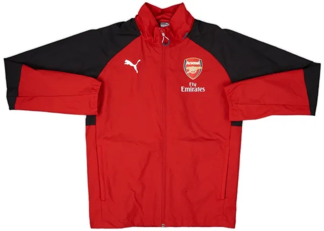 2017-18 Arsenal Puma Hooded Rain Jacket - 5/10 - (S)
