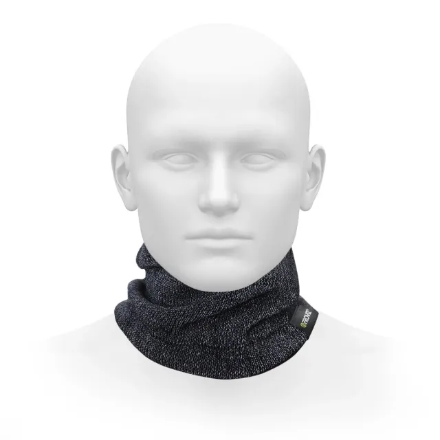 Proviz Black Reflective Fleece Lined Neck Warmer
