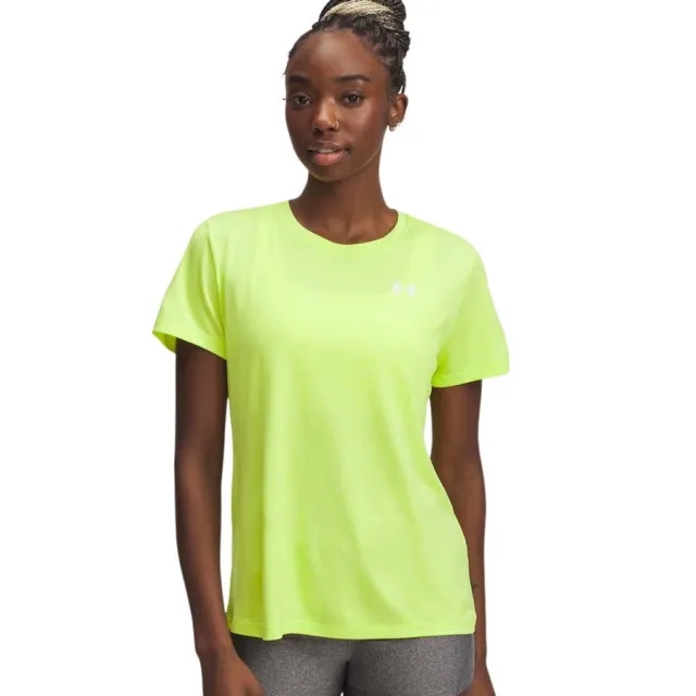 Women's  Under Armour  Tech™ Twist Short Sleeve High Vis Yellow / White / White XS