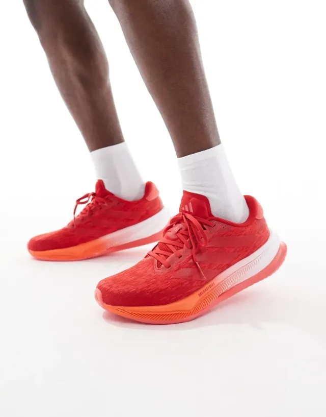 Adidas Running Supernova Comfortglide In Red