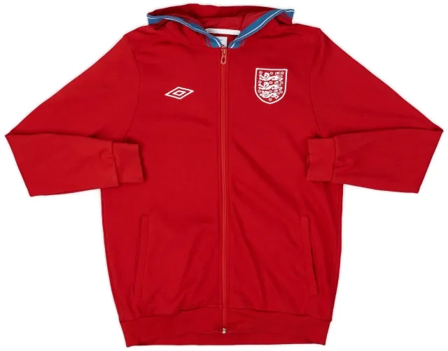 2010-12 England Umbro Hooded Track Jacket - 9/10 - (L)
