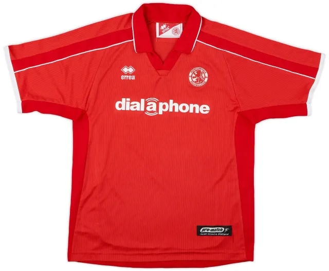 Errea 2002-03 Middlesbrough Home Shirt - 6/10 - (L.Boys)