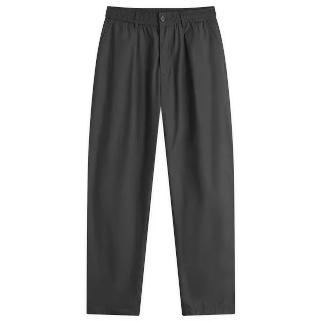 Universal Works Men's Recycled Poly Tech Pleated Track Pant Black