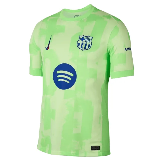 F.C. Barcelona 2024/25 Stadium Third Men's Nike Dri-FIT Football Replica Shirt - Yellow - Recycled Polyester