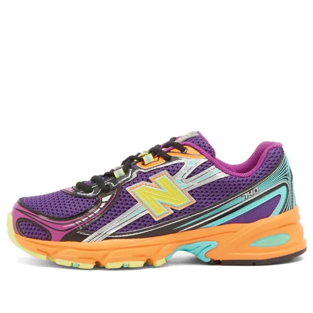 New Balance Unisex 740 in Purple/Pink/Yellow Suede/Mesh